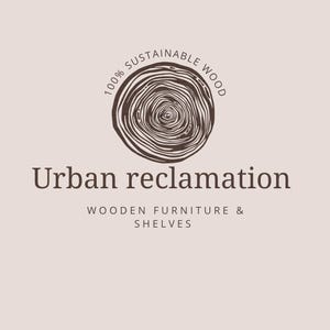 the logo for urban reclamation wooden furniture and shelvings