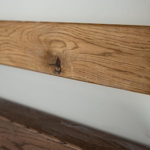 Handcrafted French Oak Fireplace Mantel Shelf - 9.5cm Deep x 9.5cm High - Various Finishes Available image 8