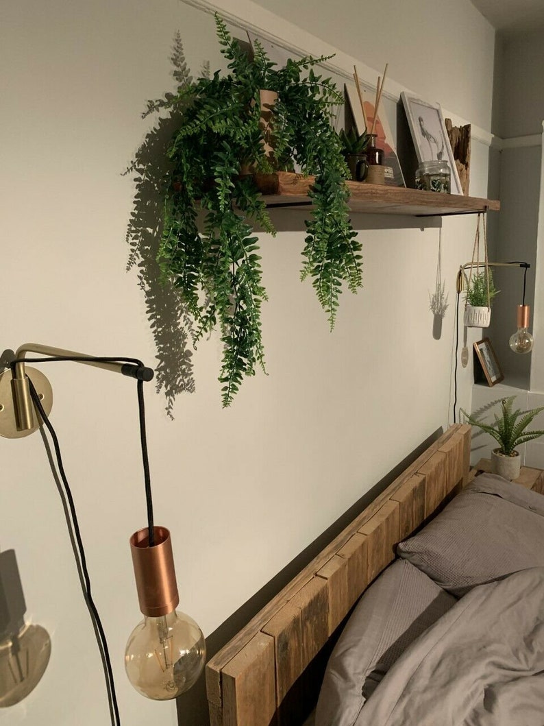 Stunning Rustic Shelf made from reclaimed Scaffold Board Includes Brackets, Bookshelf, Shelve image 6