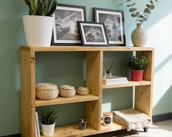 Reclaimed Wood Bookcase - Hairpin Legs - Rustic Shelf Unit