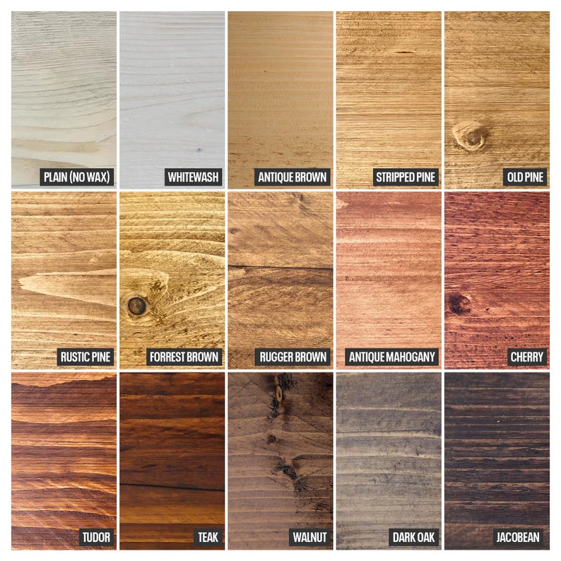 a bunch of different types of wood