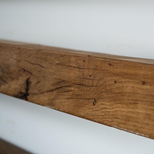 Handcrafted French Oak Fireplace Mantel Shelf - 9.5cm Deep x 9.5cm High - Various Finishes Available image 11