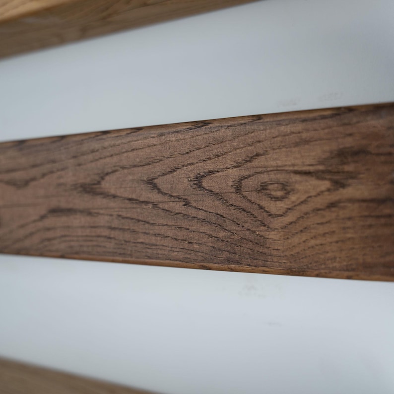 Handcrafted French Oak Fireplace Mantel Shelf - 9.5cm Deep x 9.5cm High - Various Finishes Available image 9