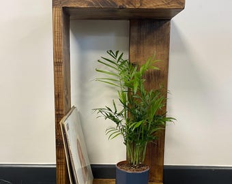 Solid Wood End Table  - Handmade Sofa Side Table in Various Sizes  Colours Compact Design for Living Room