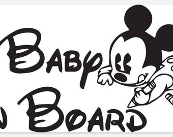 Download Disney Baby On Board Etsy
