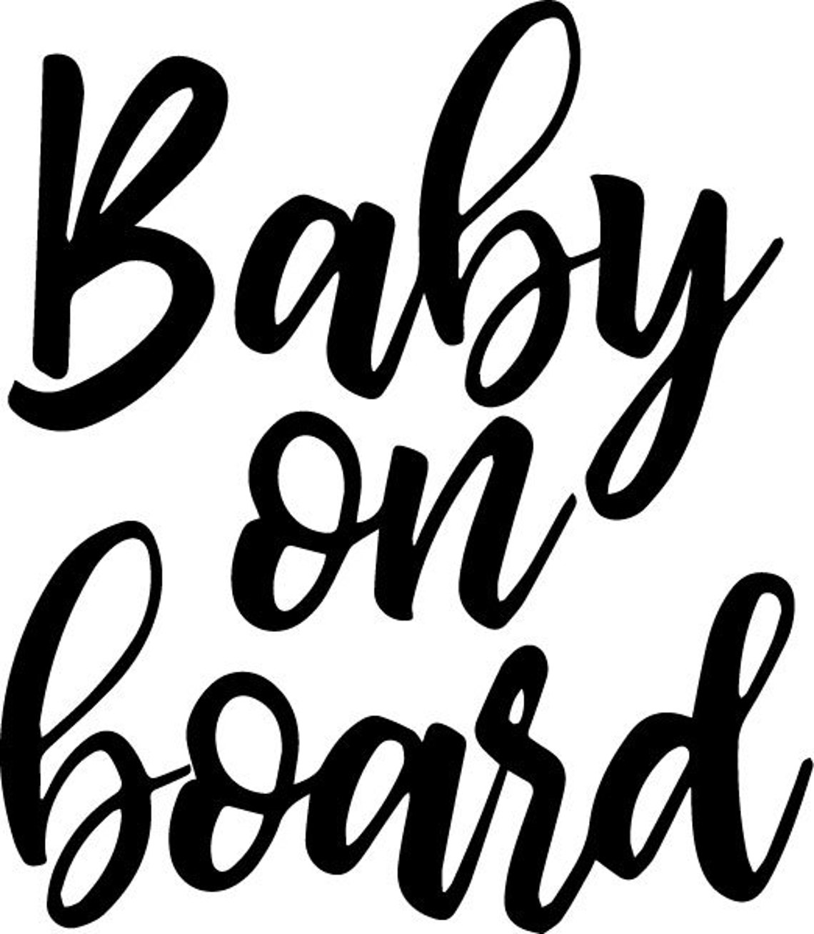 Baby on Board Sign Warning Baby on Board Cut Vinyl Baby on Etsy Australia
