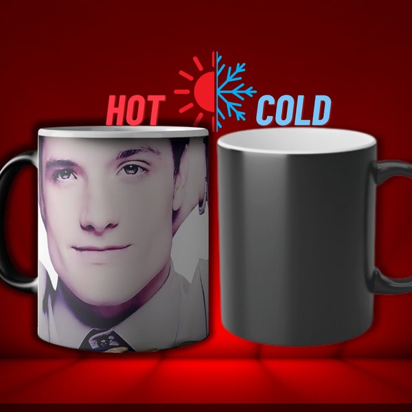 Josh Hutcherson, Whistle meme mug, color changing mug Josh Hutcherson, viral mug, whistle mug, whistle magic mug, color changing mug