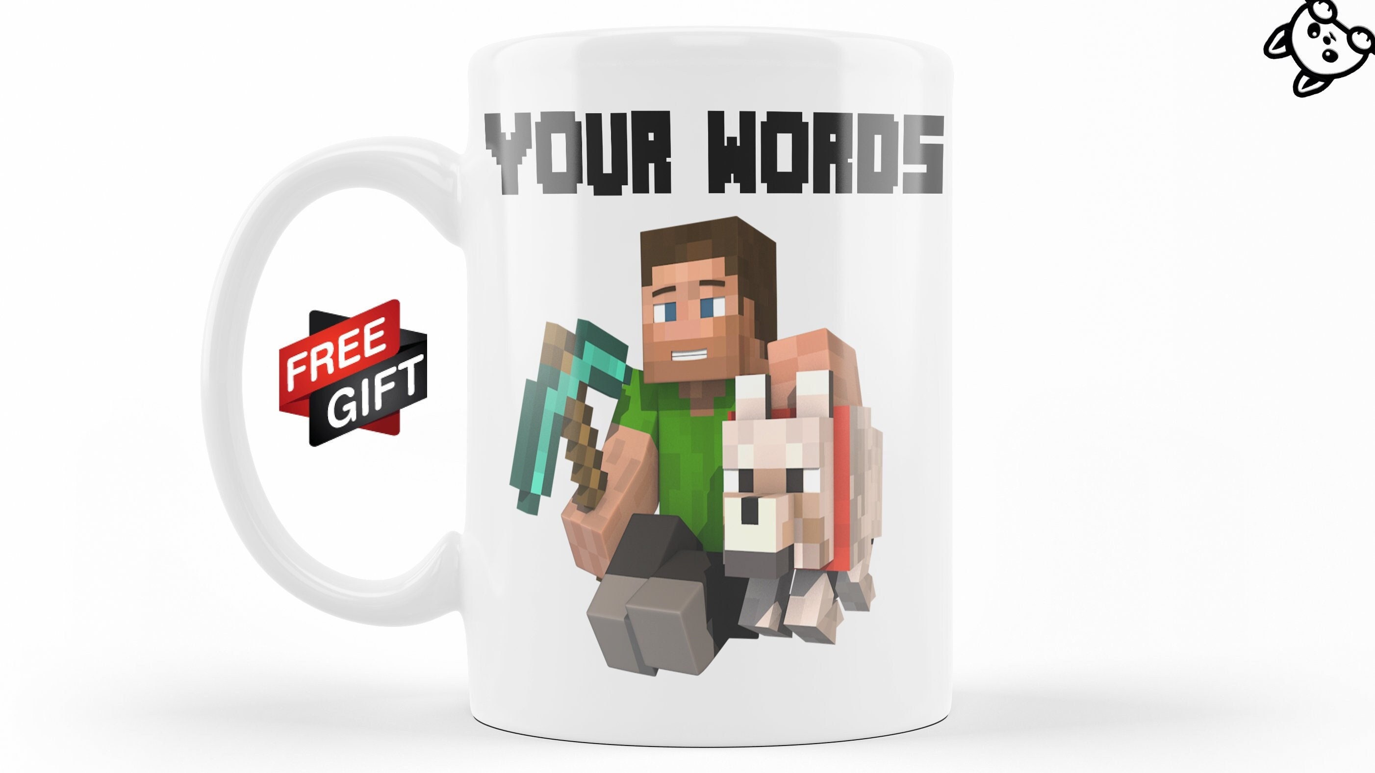 Personalized Minecraft Mc Mine Craft Coffee Mug Gift for Him or Her