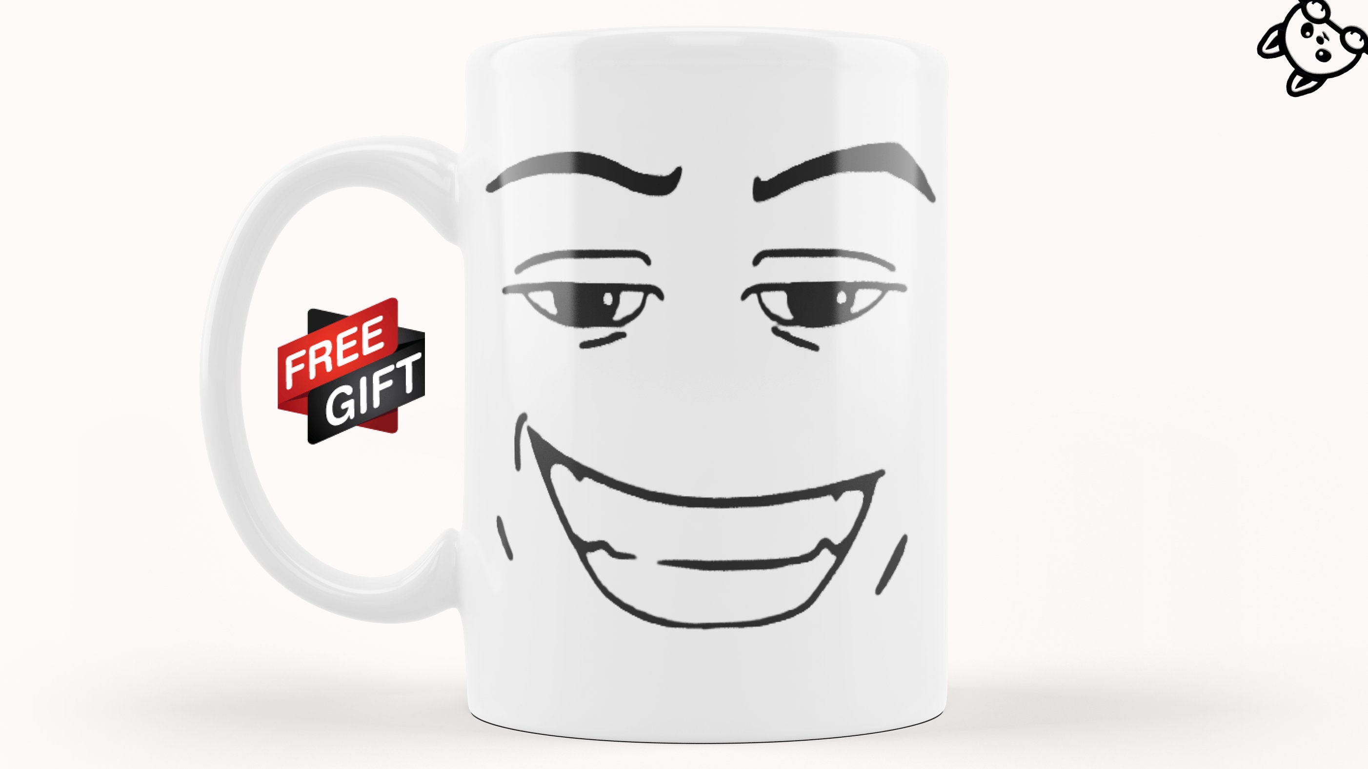 Roblox Man Face Coffee Mug for Sale by rbopone