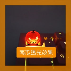 pumpkin light hollow-carved orange Hallowmas ESC key cap for MX Cherry keycap