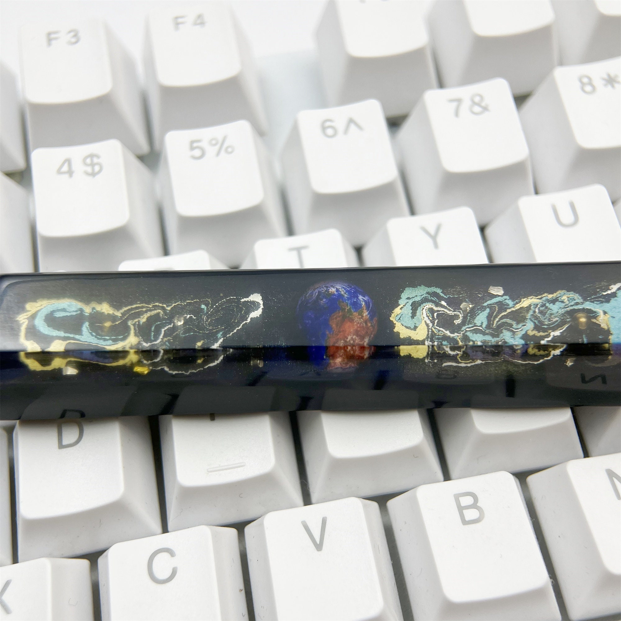 Solar System Key Cap Handmade Universe Artisan Keycap: Solar System OEM Switch Keycap - Etsy