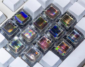サイバーボード レトロサーキットキーキャップ レーザー ハンドメイド 樹脂 職人コレクション OEM SA XDA クリア
