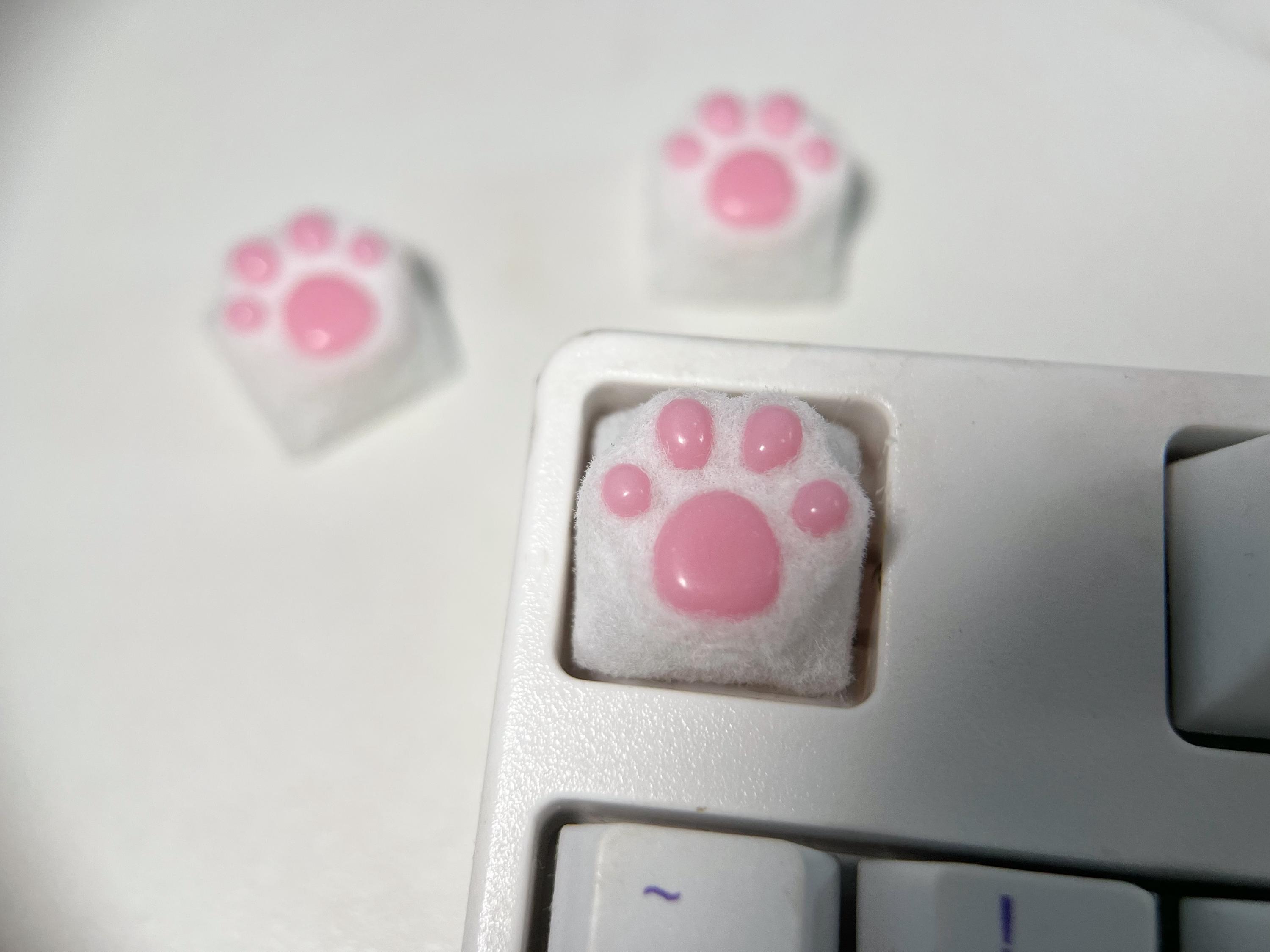 Paw Keycaps 3D Plush Cat Paw Keycap: ESC Directional Key for MX Cherry - Etsy