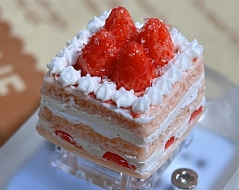 Handmade Strawberry Cake Artisan ESC Keycap - MX Cherry