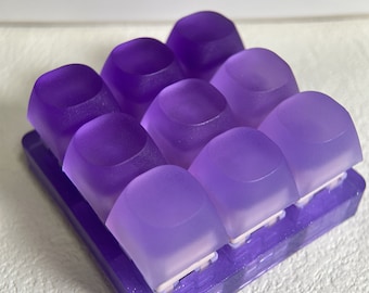 Semi-clear Matte Surface Frosted Clear Light Custom made XDA Keycap for MX Cherry Keycaps