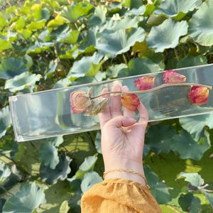Rose Plant Clear Handmade Artisan Custom made Keyboard Wrist Rest Pad any size Birthday Lovers gift