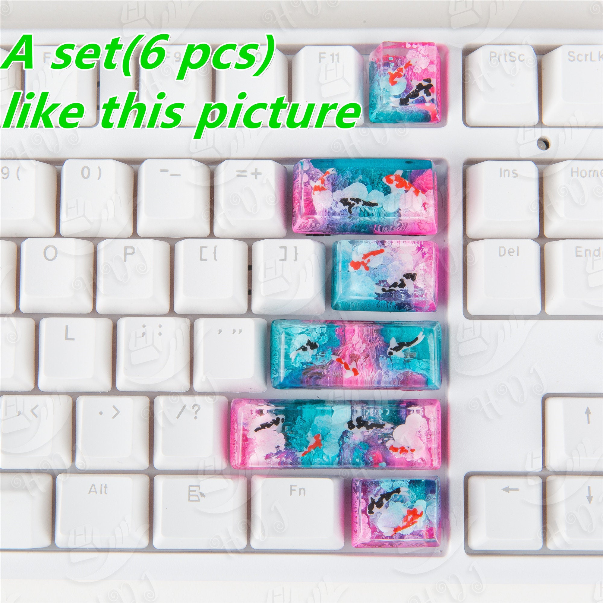 Handmade Koi Fish Artisan Keycap: Custom Cherry MX OEM SA Keycaps - Etsy