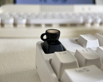 Coffee Cup Mini Handmade Cappuccino Drink ESC Keycap for MX Cherry Key cap