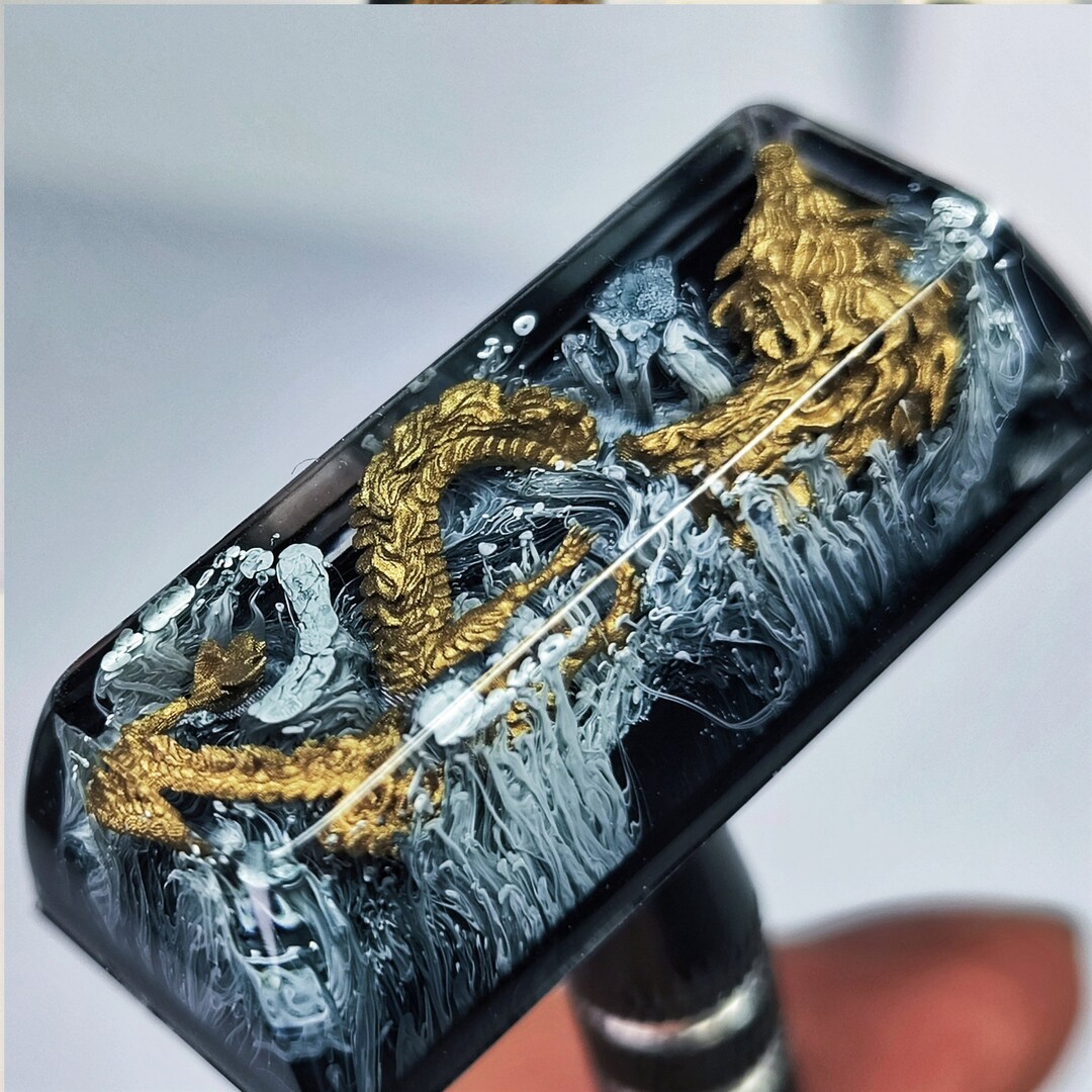 Chinese Dragon Animal 3D Carving Handmade SA 1.75U 2.25U Shift Keycap ...