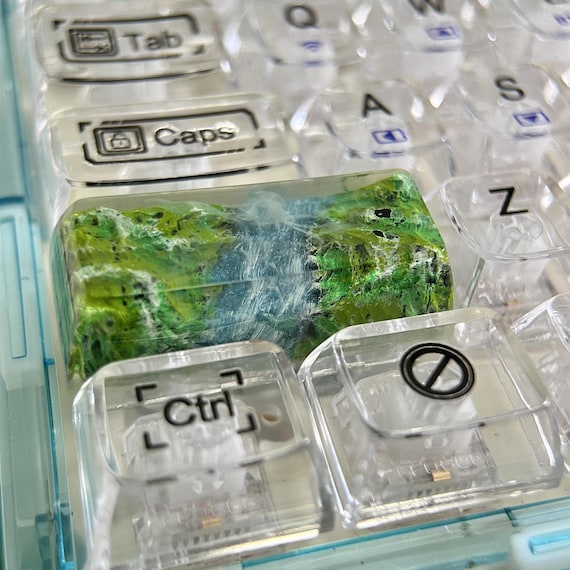キーボード NiamhDignamDesigns Mountain scene Keycap NiamhDignamDesigns Mountain scene Keycap Snow Keycaps - MOUNTAIN
