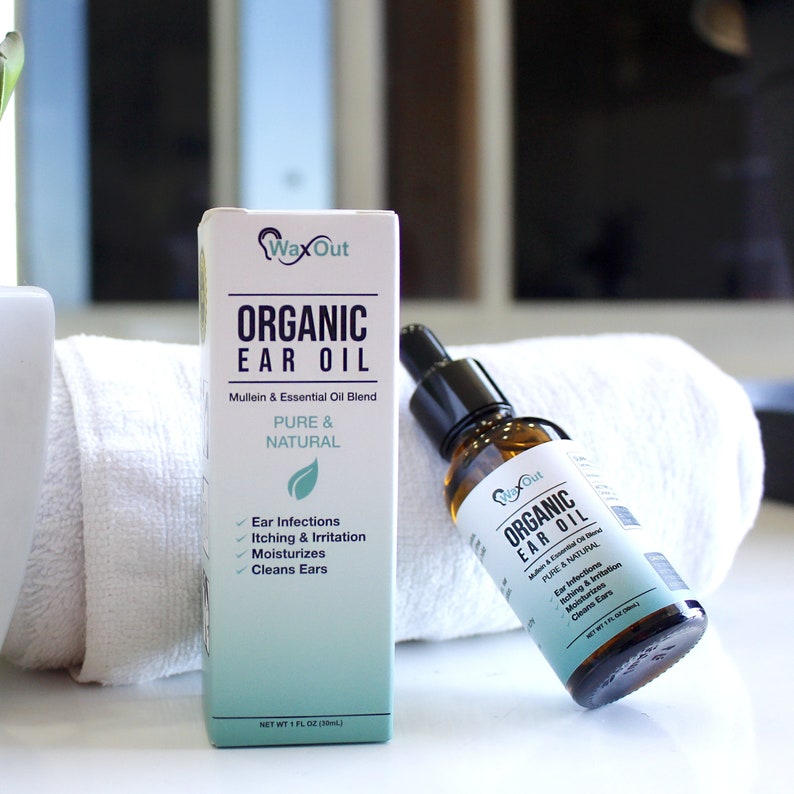 Natural Mullein Ear Wax Removal Oil & Cleaner With Garlic Pain and