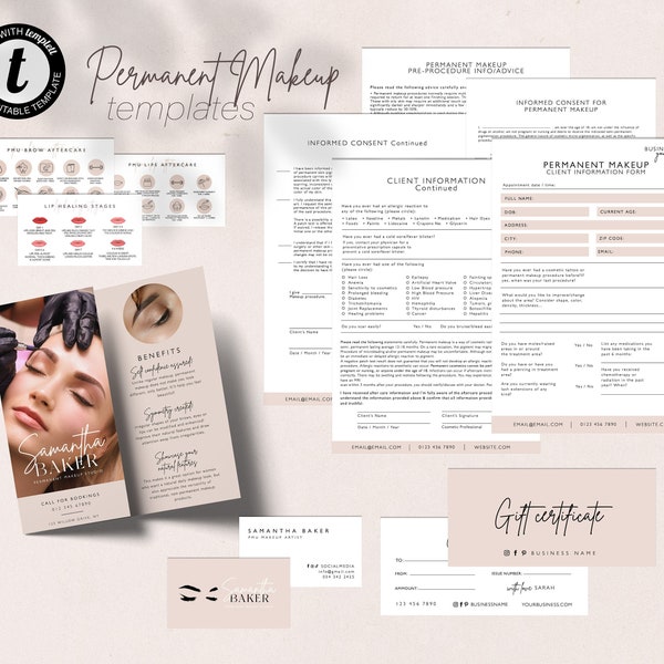 Pmu Consent Form Etsy