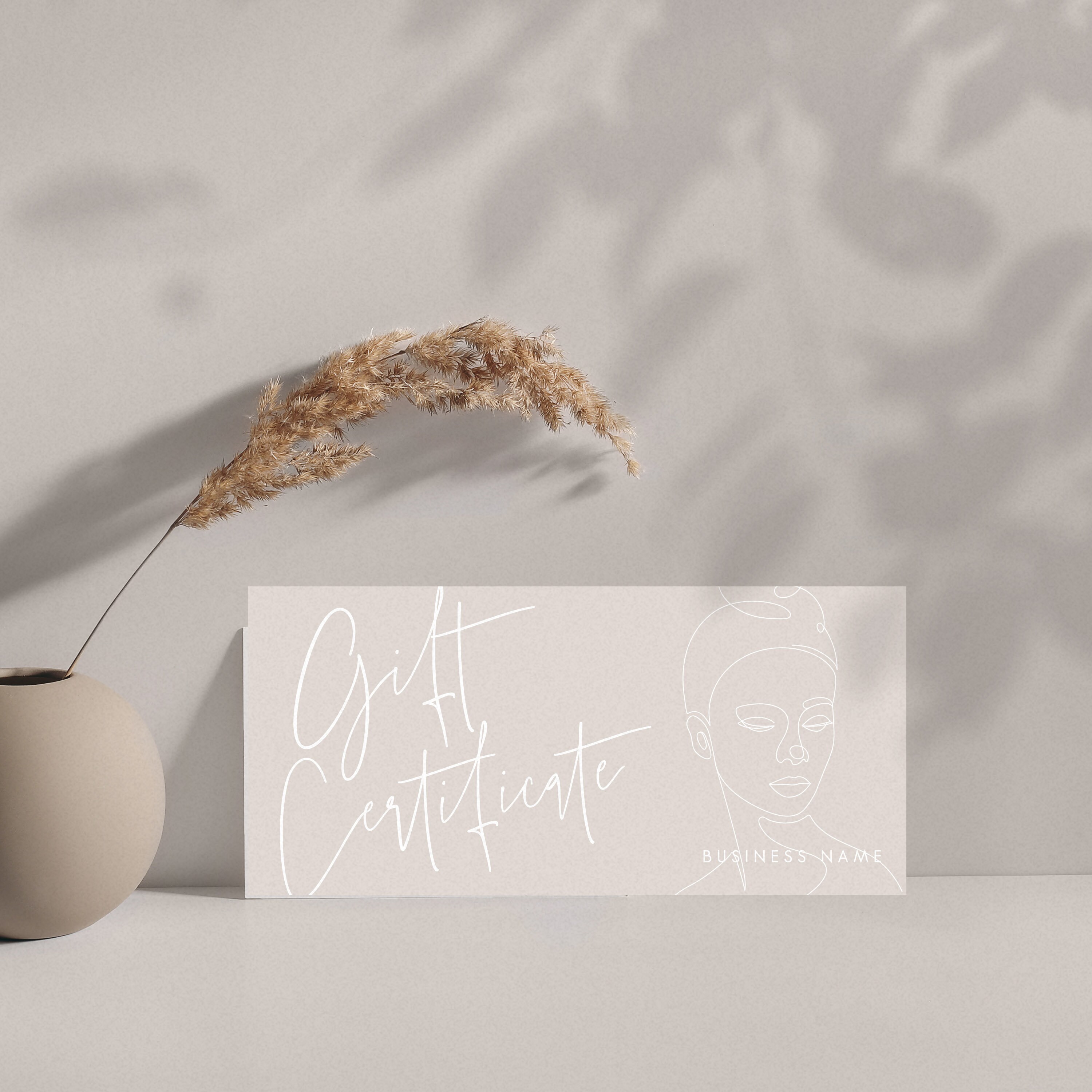 Small Business Gift Certificate Template Editable Gift Card | Etsy