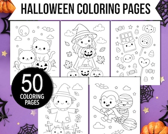 Halloween Malbuch, Gruselige Kinderaktivitäten (PDF Download)