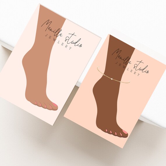 Foot jewelry shop display