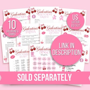 Galentine's Day Bingo Printable, Galentine's Party Game, Girls Night Activity image 7