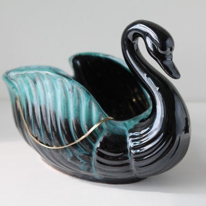 Vintage Swan Planter and Candle Holder Set image 3