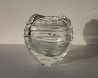 Glass Swirl Vase