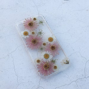 Pressed real dried colorful flower phone case for iPhone 16 15 14 Pro Max 16e, Samsung S25 Edge S25 S24 A16 A36, Google Pixel 8 9 Pro 9A 8A