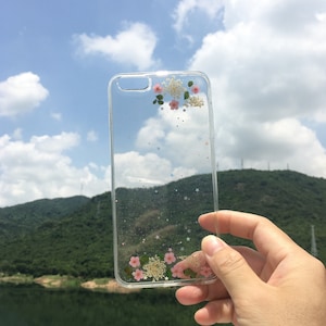 Echte getrocknete bunte Blumen Handyhülle passend für iPhone 16 15 14 Pro Max 16e, Samsung S25 Edge S25 S24 A16 A36, Google Pixel 8 9 Pro 9A 8A