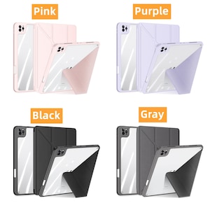 Pressed polygonum grass flower iPad case with magnetic charging pen slot for new iPad Pro 11 12.9 2022 iPad Air 5 2022 iPad 9 iPad mini6 image 6