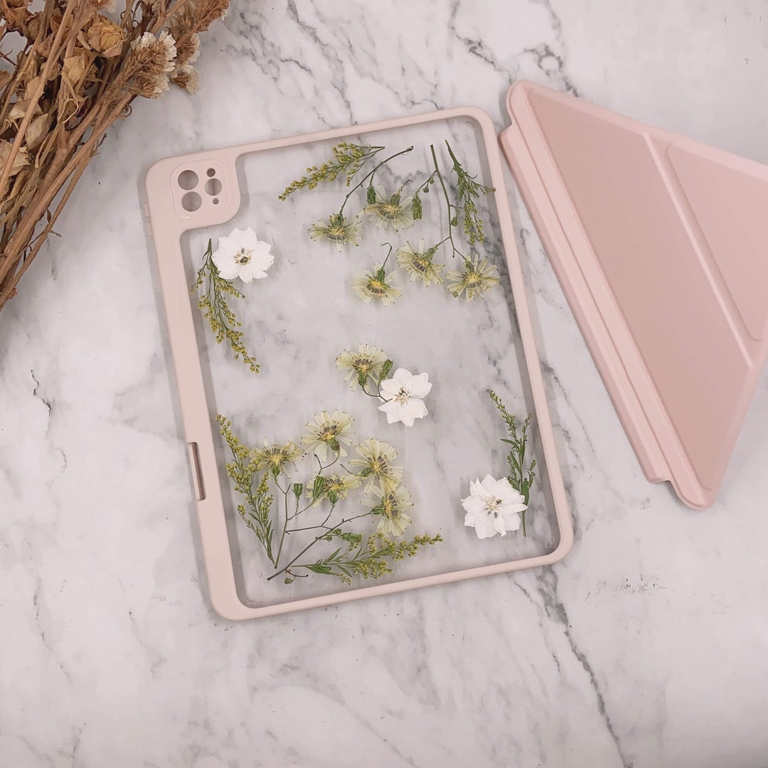 Real Pressed Chrysanthemum Flower iPad Case With Detachable Etsy