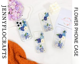 Real pressed flower custom name phone case for iPhone Air 17e 16 15 14 Pro Max,Samsung S26 Plus S25 Z Flip Fold 6 7,Google Pixel 9 10 Pro XL