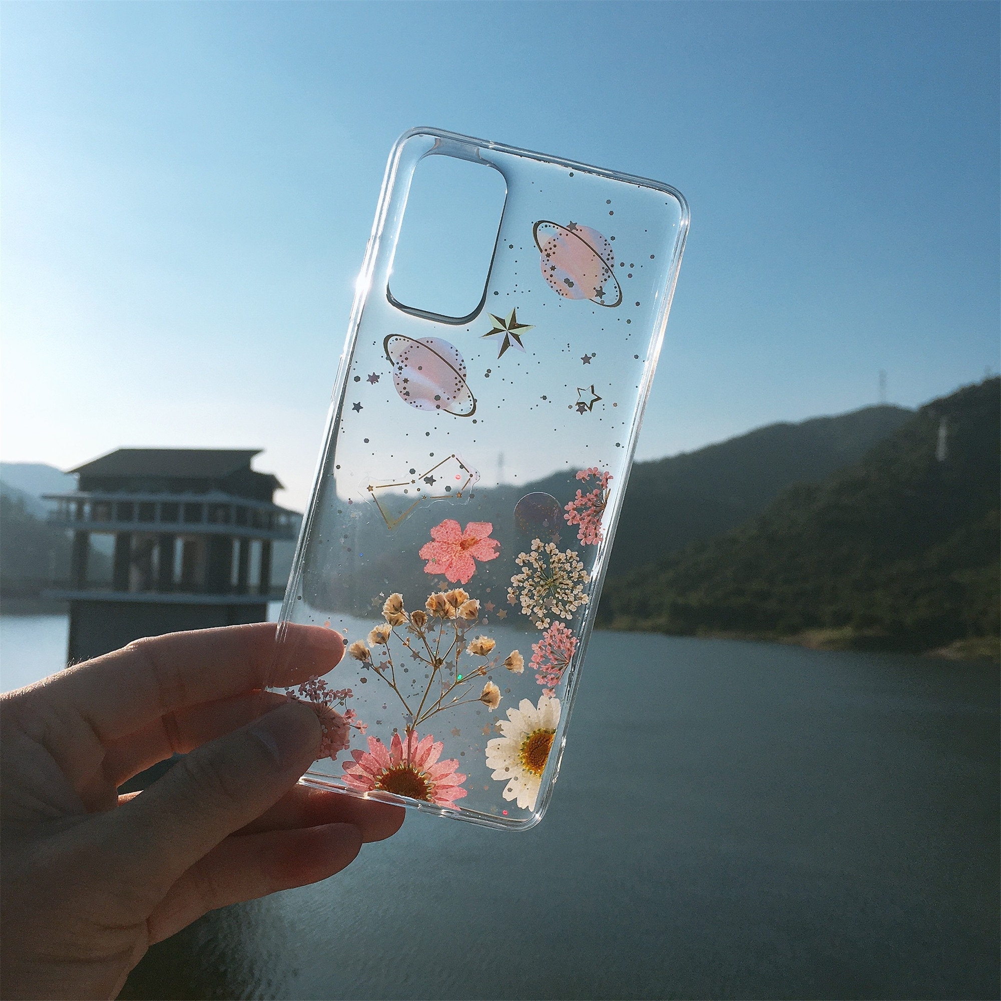 OnePlus 9 pro Samsung S20 FE pressed real flower soft phone case for …