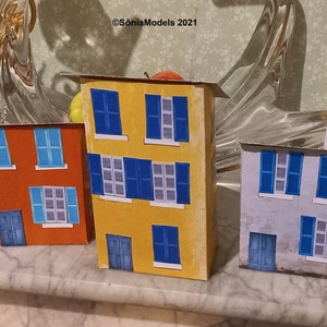 CHRISTMAS pdf files for paper model at the 1:48th scale of houses of a French village of Provence for a Christmas Nativity crib