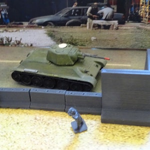 stl files for models at the 1:72nd scale ( 20 mm ) of blast-walls type &quot; Bremer™ walls &quot; or &quot; Jersey™ barrier &quot;