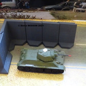 stl files for models at the 1:72nd scale ( 25 mm ) of blast-walls type &quot; Bremer™ walls &quot; ( type 2 )