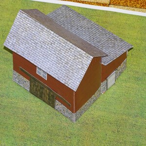Archivos .pdf de modelos en papel a 1:72 (25 mm) de graneros de tablones de madera - Norteamérica siglos XVII - XIX