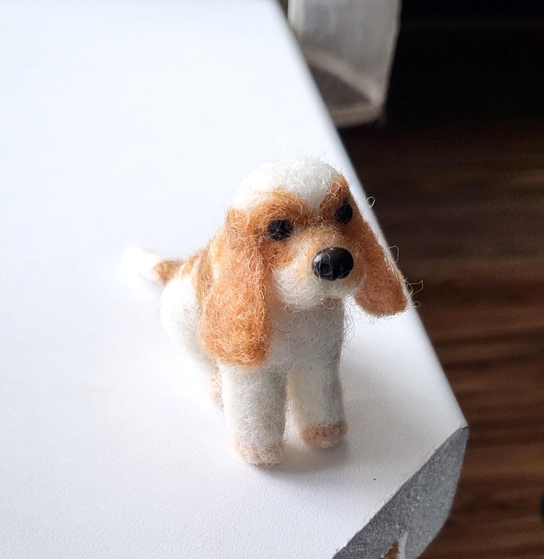 フェルト製アメリカンコッカースパニエルミニチュア - カスタム犬