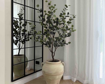 Eucalipto artificial, árbol artificial, planta artificial, planta artificial, decoración del hogar, decoración de oficina, Reino Unido