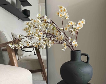 Luxury White Cherry Blossom Branches, Faux Flowers, Artificial Flowers, Vase arragement, White Flowers, Flower Branches, Home Decor,UK