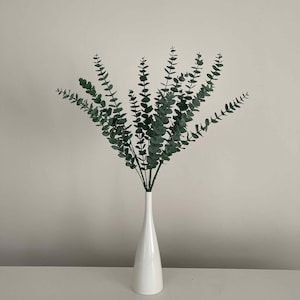 Faux Eucalyptus Stems, Artificial Eucalyptus, Green foliage, Faux flowers, Faux Bouquet, Vase Arrangement, Home Decor, UK