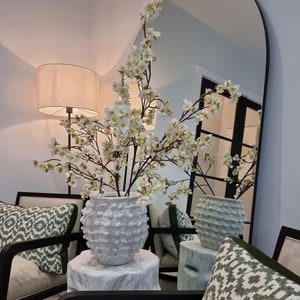 Luxury White Cherry Blossom Branches, Faux Flowers, Artificial Flowers, Vase arragement, White Flowers, Flower Branches, Home Decor,UK