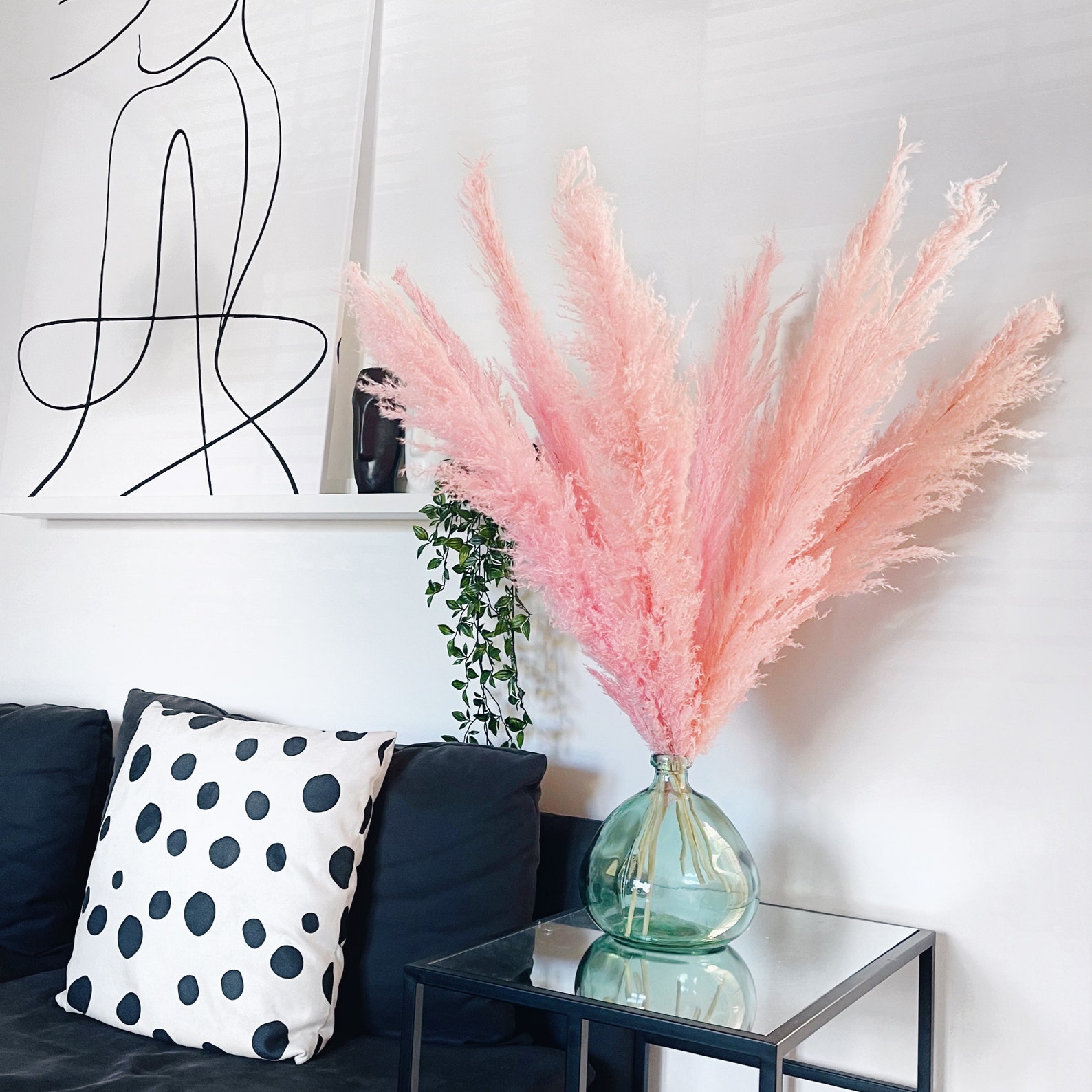 Fluffy Pink Pampas Grass for Home Decor Tall Pampas Reed Etsy