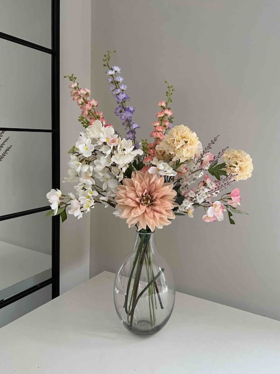 Pastel Artificial Flower Bouquet Flower Arrangement Spring