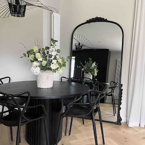 Spring Faux Flowers. Faux FLower Arrangement, Home Decor, Artificial Flowers, Green and White FLowers, Eucalyptus, Hydrangeas